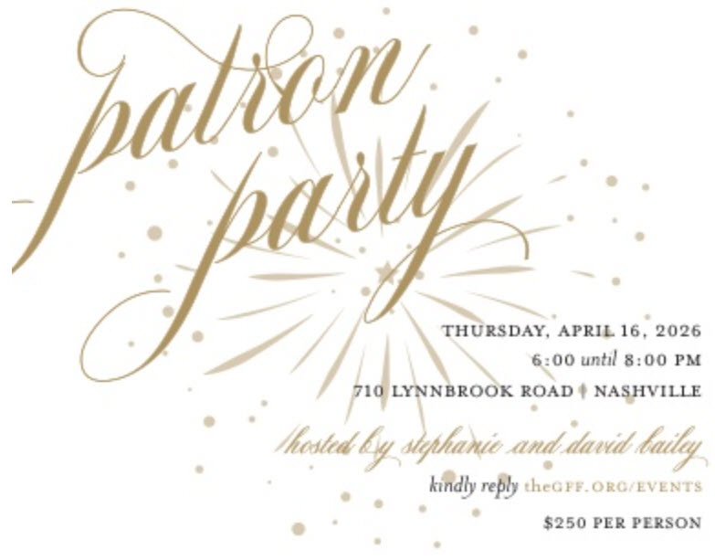 Patron Party invitation